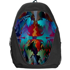 Background Sci Fi Fantasy Colorful Backpack Bag by Nexatart