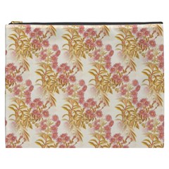 Scrapbook Floral Decorative Vintage Cosmetic Bag (xxxl) by Nexatart