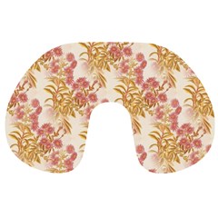 Scrapbook Floral Decorative Vintage Travel Neck Pillow