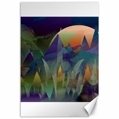Mountains Abstract Mountain Range Canvas 12  X 18  by Nexatart