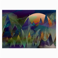 Mountains Abstract Mountain Range Large Glasses Cloth