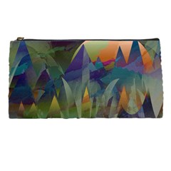 Mountains Abstract Mountain Range Pencil Cases by Nexatart