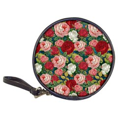 Roses Repeat Floral Bouquet Classic 20-cd Wallets by Nexatart