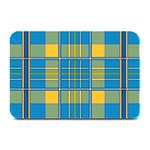 Plaid Tartan Scottish Blue Yellow Plate Mats 18 x12  Plate Mat