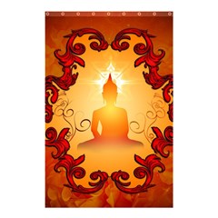 Buddah With Light Effect Shower Curtain 48  X 72  (small)  by FantasyWorld7