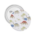 Dinosaur animal Art Pattern 2.25  Buttons Front