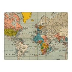 World Map Vintage Double Sided Flano Blanket (mini) 