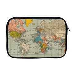 World Map Vintage Apple Macbook Pro 17  Zipper Case