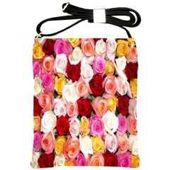 Roses Color Beautiful Flowers Shoulder Sling Bag by BangZart