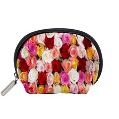 Roses Color Beautiful Flowers Accessory Pouch (small)