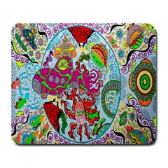 Supersonic Volcanic Splash Large Mousepads by chellerayartisans