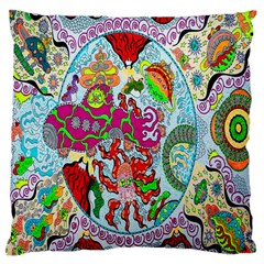 Supersonic Volcanic Splash Large Cushion Case (two Sides) by chellerayartisans