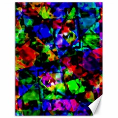 Multicolored Abstract Print Canvas 18  X 24  by dflcprintsclothing