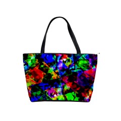 Multicolored Abstract Print Classic Shoulder Handbag by dflcprintsclothing