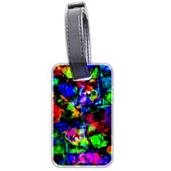 Multicolored Abstract Print Luggage Tag (two Sides) by dflcprintsclothing