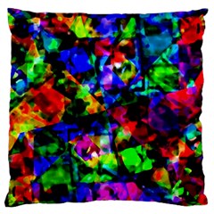 Multicolored Abstract Print Standard Flano Cushion Case (two Sides) by dflcprintsclothing