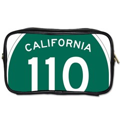Arroyo Seco Parkway Sign Toiletries Bag (two Sides) by abbeyz71