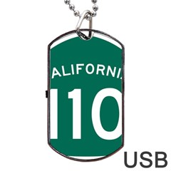 Arroyo Seco Parkway Sign Dog Tag Usb Flash (two Sides) by abbeyz71