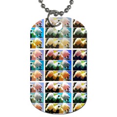 Twenty-seven Snowball Branch Collage Dog Tag (two Sides) by okhismakingart