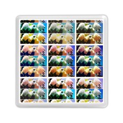 Twenty-seven Snowball Branch Collage Memory Card Reader (Square)