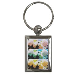 Faded Snowball Branch Collage (ii) Key Chain (rectangle) by okhismakingart