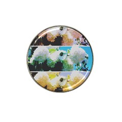 Faded Snowball Branch Collage (ii) Hat Clip Ball Marker (10 Pack) by okhismakingart