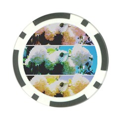 Faded Snowball Branch Collage (II) Poker Chip Card Guard (10 pack)