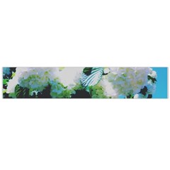 Faded Snowball Branch Collage (ii) Large Flano Scarf  by okhismakingart