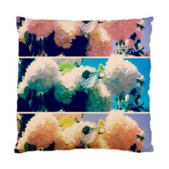 Washed Out Snowball Branch Collage (iv) Standard Cushion Case (two Sides) by okhismakingart