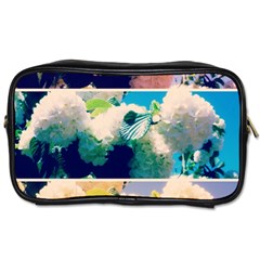 Washed Out Snowball Branch Collage (iv) Toiletries Bag (two Sides) by okhismakingart