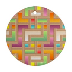 Abstract Background Colorful Ornament (round)