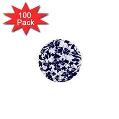 Flowers Garden Textiles Fabric 1  Mini Buttons (100 Pack)  by Pakrebo