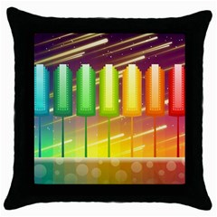 Abstract Landscape Background Throw Pillow Case (black) by Pakrebo