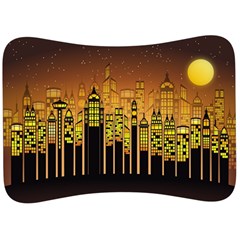 Buildings Skyscrapers City Velour Seat Head Rest Cushion by Pakrebo