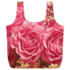 Roses Noble Roses Romantic Pink Full Print Recycle Bag (xl) by Pakrebo