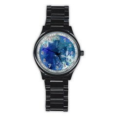 Wonderful Elegant Floral Design Stainless Steel Round Watch by FantasyWorld7