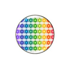 Background Colorful Geometric Hat Clip Ball Marker (4 Pack)