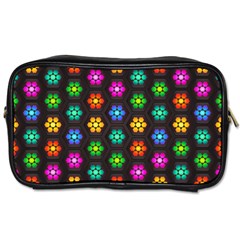 Pattern Background Colorful Design Toiletries Bag (one Side)