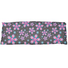 Seamless Pattern Flowers Pink Body Pillow Case Dakimakura (two Sides) by Pakrebo