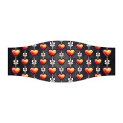 Love Heart Background Stretchable Headband by Pakrebo