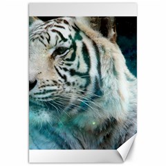 White Tiger Canvas 20  X 30 