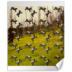 Flying Sheep Canvas 16  X 20 