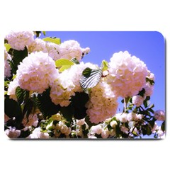 Pink Snowball Branch  Large Doormat 