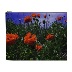 Poppy Field Cosmetic Bag (xl) by okhismakingart