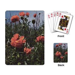 Faded Poppy Field  Playing Cards Single Design (rectangle) by okhismakingart