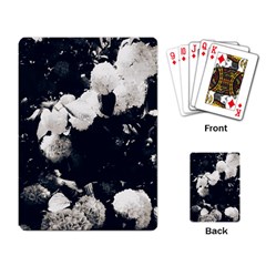 High Contrast Black And White Snowballs Ii Playing Cards Single Design (rectangle) by okhismakingart