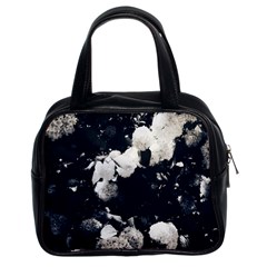 High Contrast Black And White Snowballs Ii Classic Handbag (two Sides) by okhismakingart