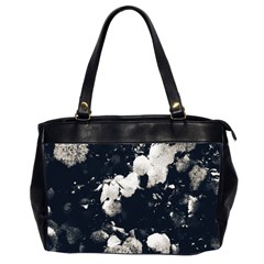 High Contrast Black And White Snowballs Ii Oversize Office Handbag (2 Sides) by okhismakingart