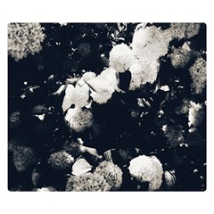 High Contrast Black And White Snowballs Ii Double Sided Flano Blanket (small)  by okhismakingart