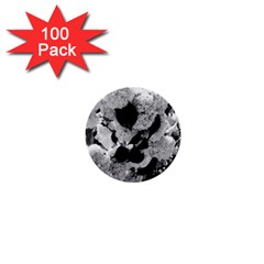 Black And White Snowballs 1  Mini Buttons (100 Pack) 